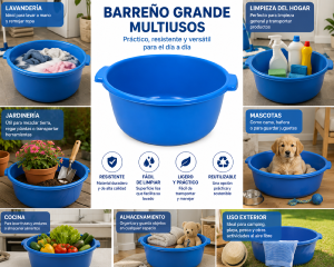 Barreño grande 55 litros Diámetro Ext 610 mm Alto 280 mm
