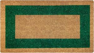 Felpudo coco cenefa 50 x 90 cm verde