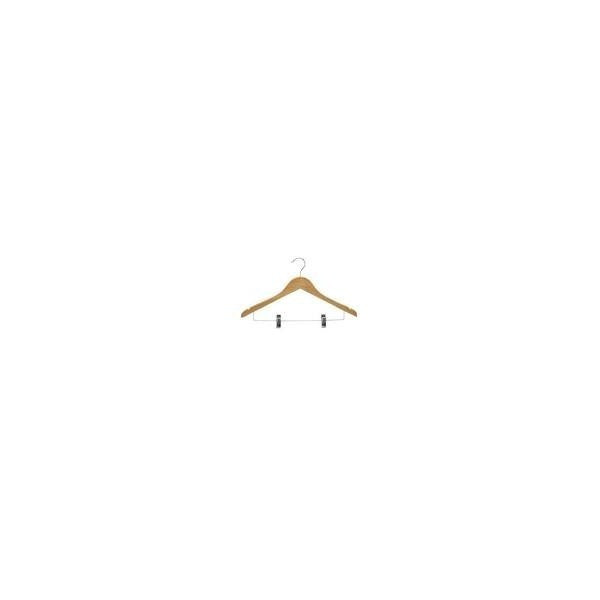 Percha madera con pinzas