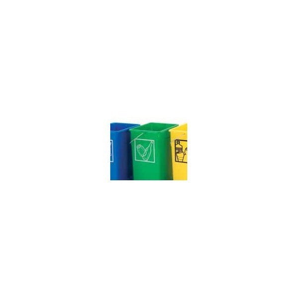 Cubo ecologico selectivo 15 litros sin tapa  Fondo 280 mm Ancho 200 mm Alto 340 mm