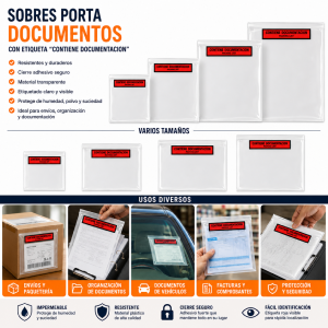 1.000 SOBRES CONTIENE DOCUMENTOS 235 X 175 PACKING LIST