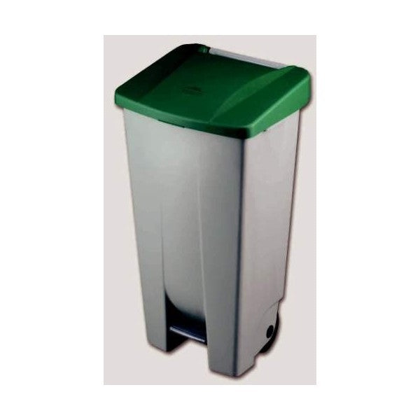 Basurero 120 litros con pedal y ruedas-Varios colores-