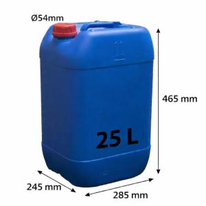Bidon 25 Litros Rectangular Azul Apilable