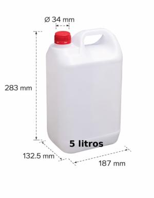 Bidon 5 litros rectangular