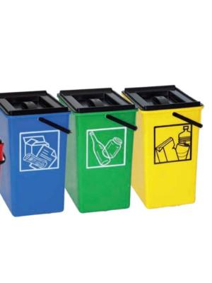 Tapa para Cubo basura reciclar 26 litros  29X32X40 cm. C/Asa -26 litros
