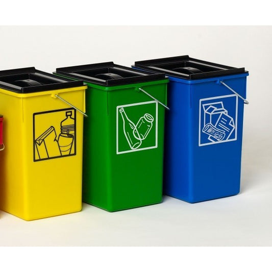 Cubo ecologico selectivo 15l con tapa