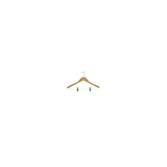 Percha madera con pinzas