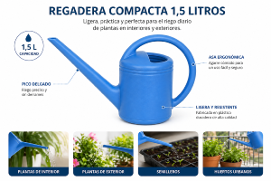 Regadera 1,5 litros