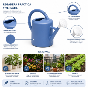 Regadera 6 litros
